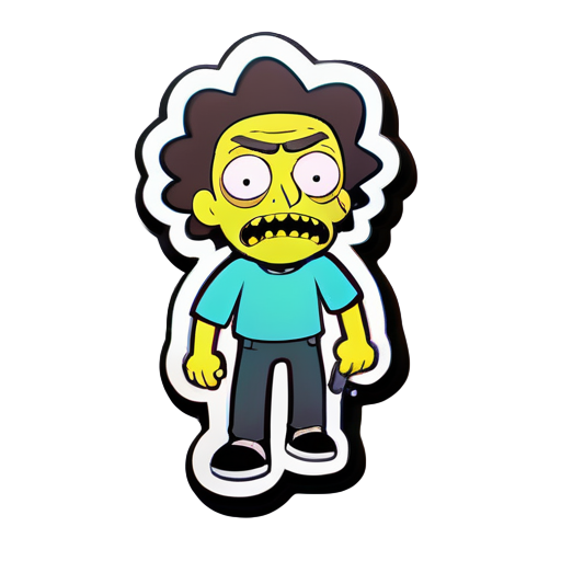 morty  lost his job sticker