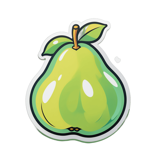 Poire fraîche. sticker