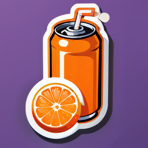 Orange, cola, and oranges, can succeed sticker