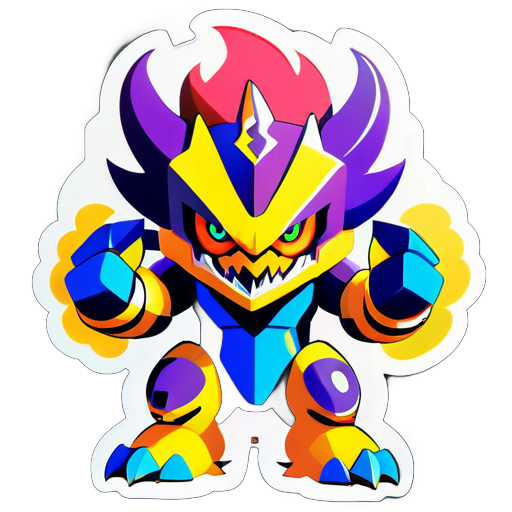 Digital Monster, Battle Tyrannomon sticker