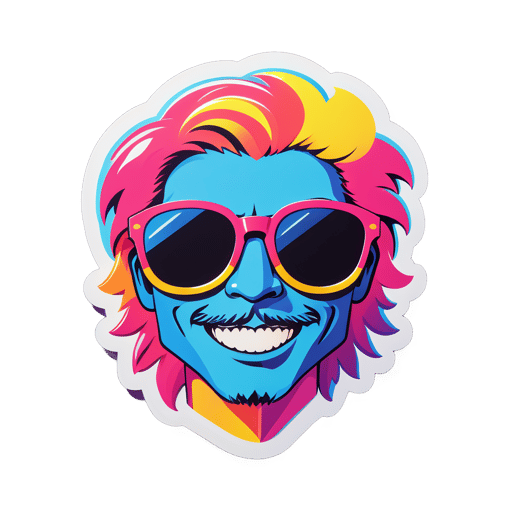 Lunettes de soleil lumineuses sticker