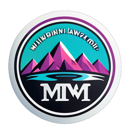 crear un logo con la empresa llamada MMW sticker