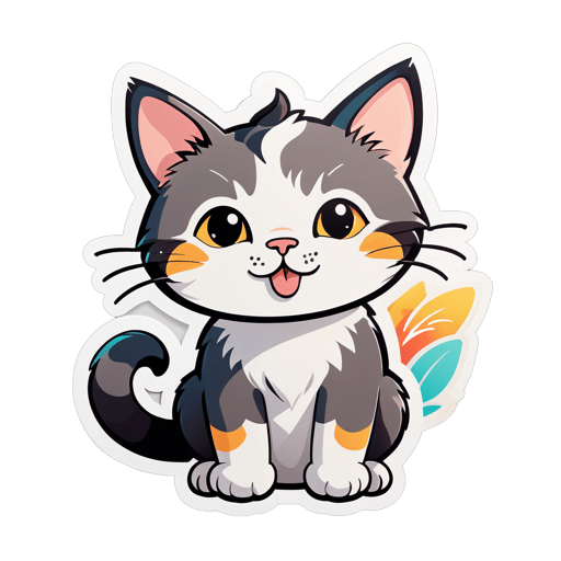 cute cat sticker