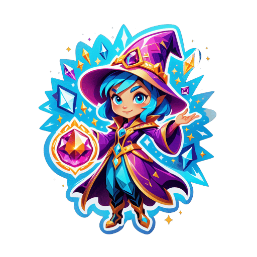 Hechicero de Gemas Deslumbrantes sticker