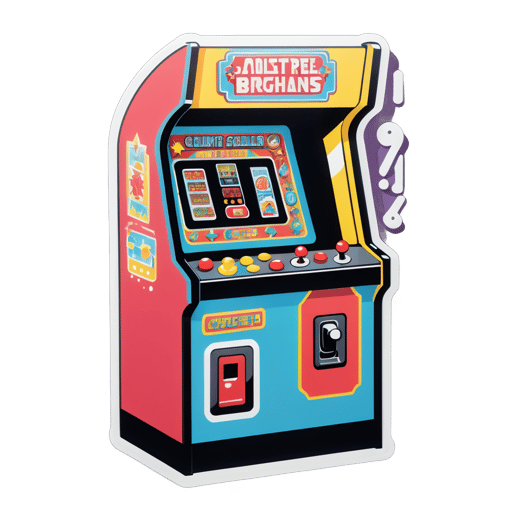 Nostalgische Arcade-Maschine sticker