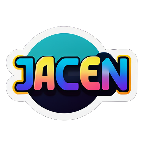 Autocollant avec le nom Jaden sticker