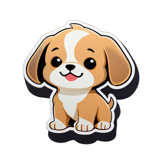 chiot en ligne sticker