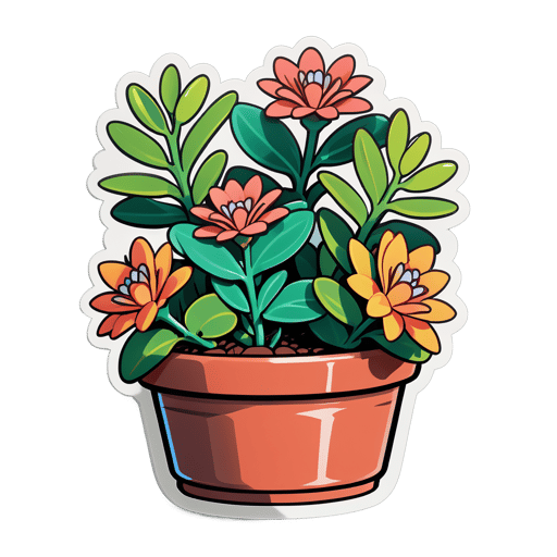 Thân Thương Loài Cây Đáng Yêu Kalanchoe sticker