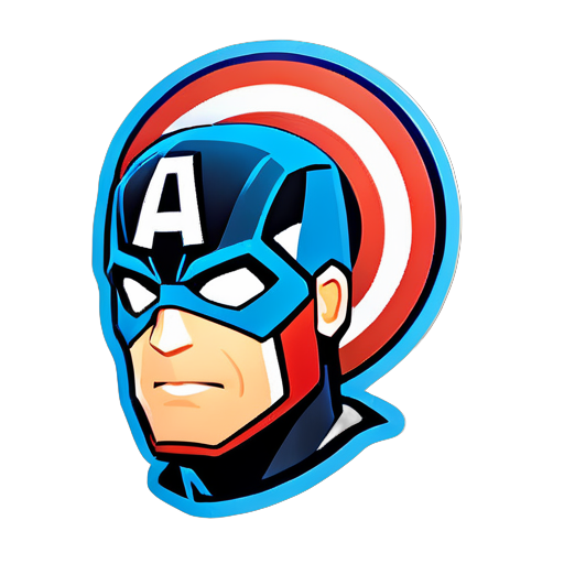 captain america
 sticker