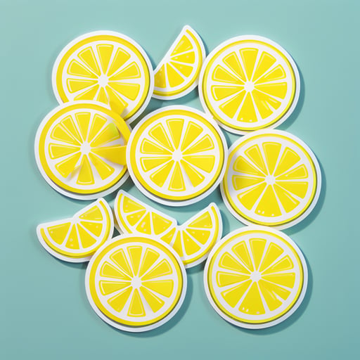 Lively Lemon Slices sticker