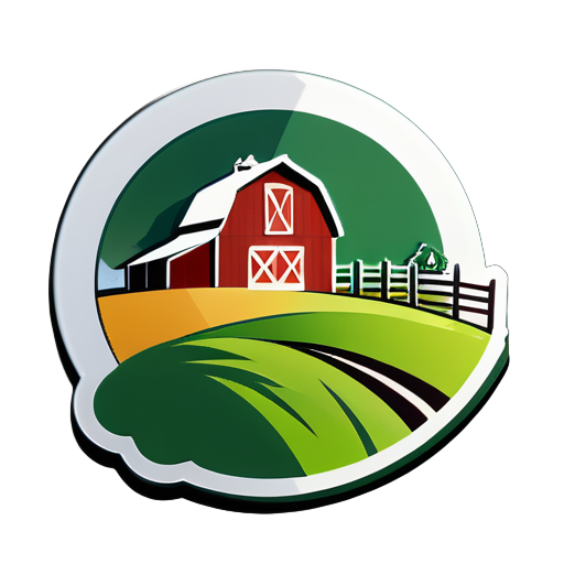 creat a logo for poletry farm sticker