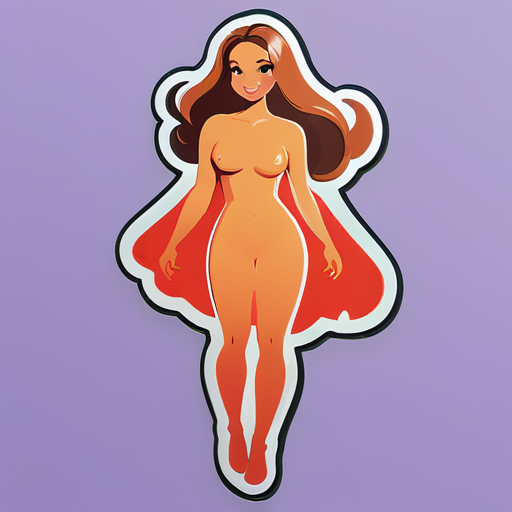 Beautiful women are naked. sticker