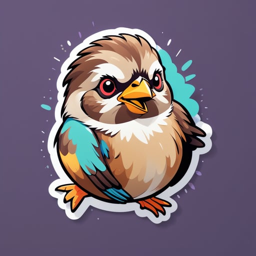 Optimistic Sparrow Meme sticker