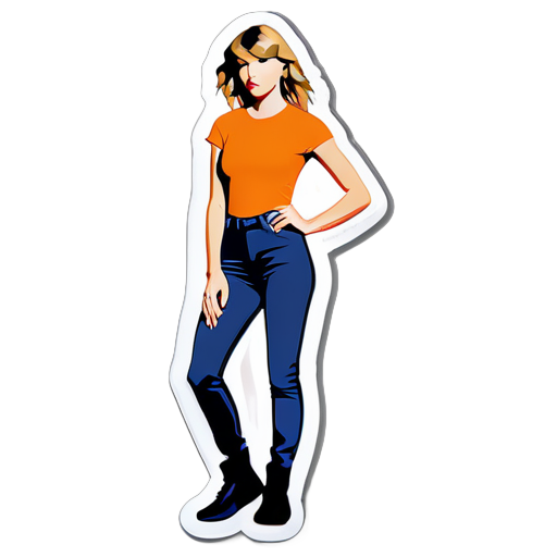 Cuerpo completo de Taylor Swift sticker