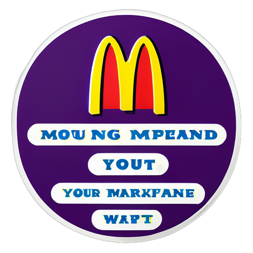 人應該每天早上吃麥當勞 sticker