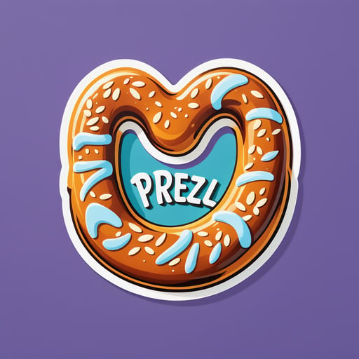 Pretzel fresco sticker