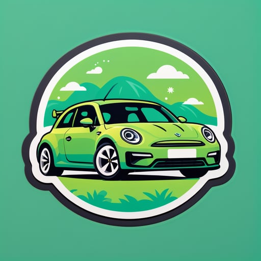 Carro Ecológico sticker