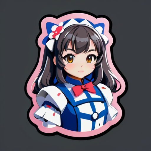 Générer un Gundam, mais il porte une tenue lolita sticker