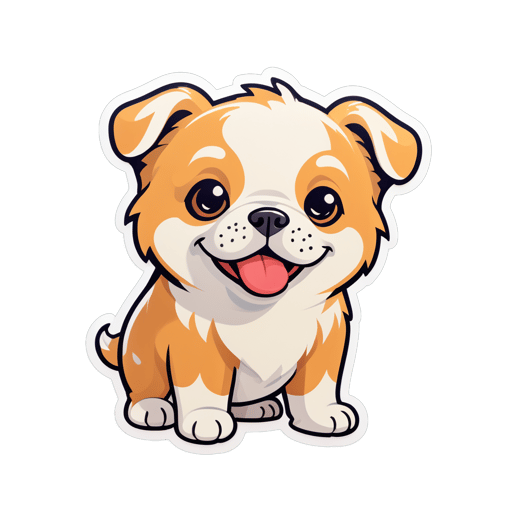 cute dog sticker