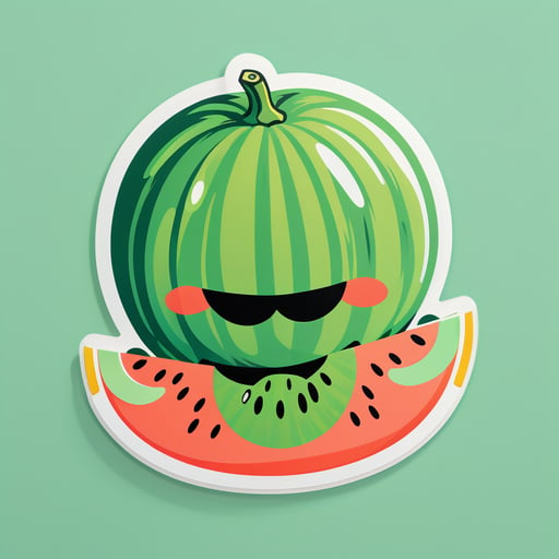 Wondering Melon sticker