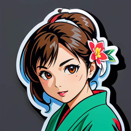 Japanese AV actress sticker