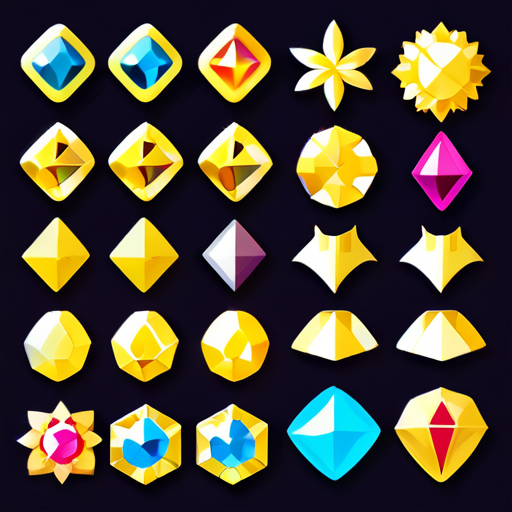 gems,gold sticker