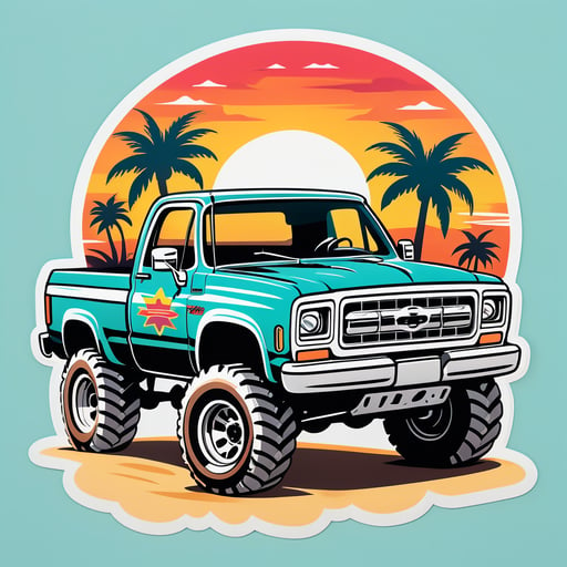 Baja Truck sticker