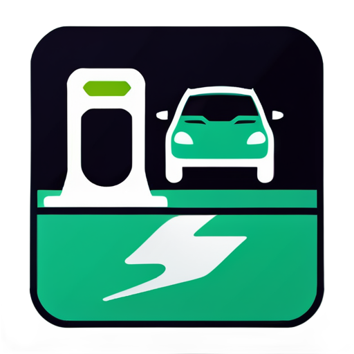 Station de recharge pour véhicules électriques dans le parking sticker