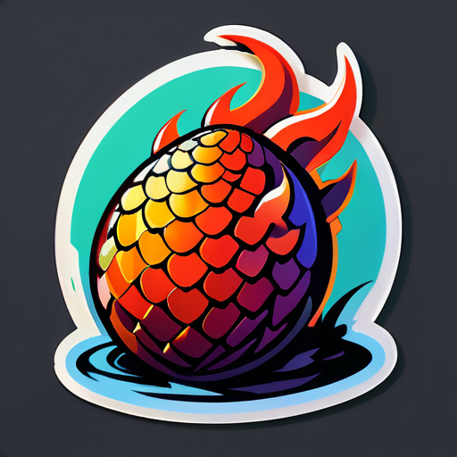 dragon egg sticker