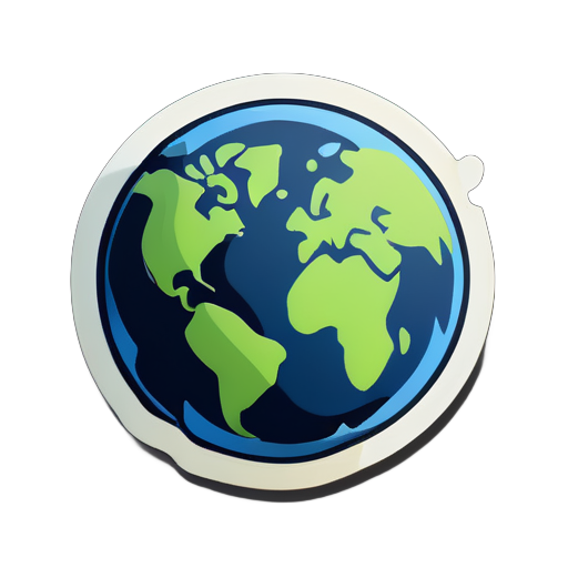 Earth sticker