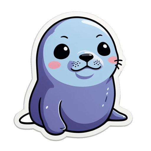 Melancholic Seal Meme sticker