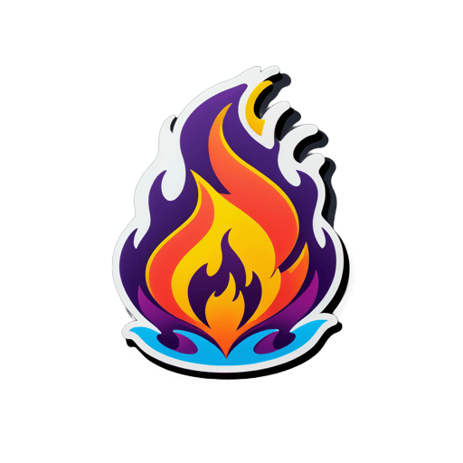 Graphiques de flamme sticker