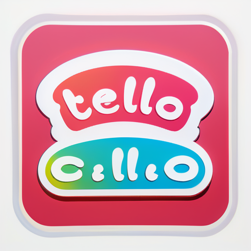 hello
 sticker