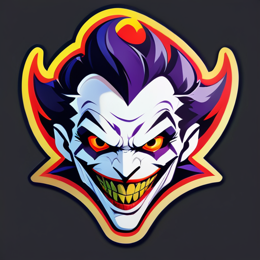 freefire gaming logo like Joker 
 sticker