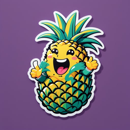 Singing Pineapple sticker