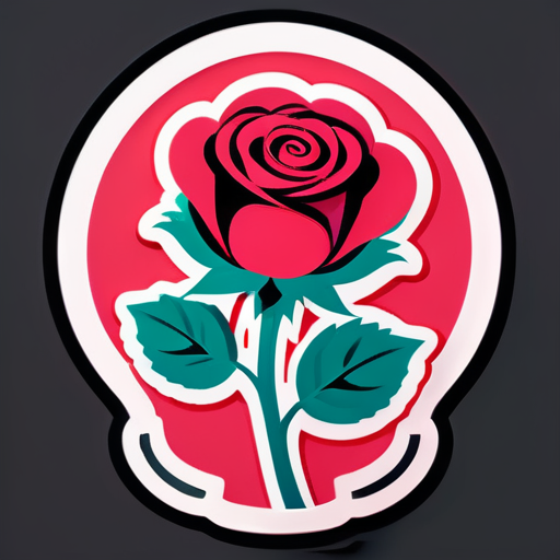 entranhas com rosa sticker