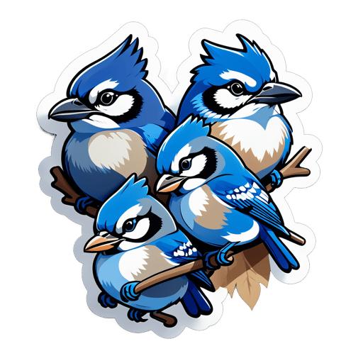 Pudgy Azules Jays Cobalto sticker