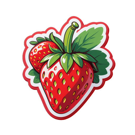 Frische Erdbeere sticker