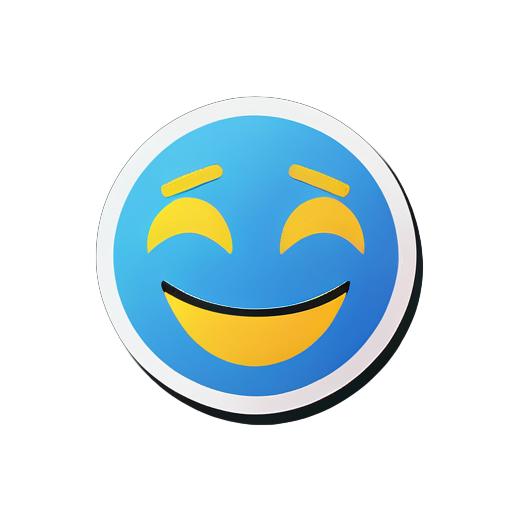 Smiley man sticker