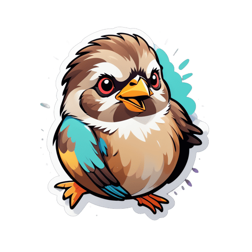 Optimistic Sparrow Meme sticker