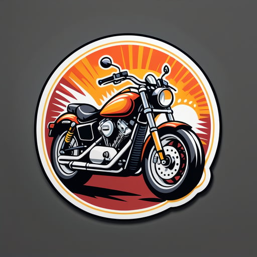 Guidão de Motocicleta sticker