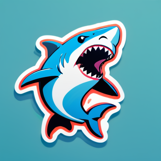 Requin dansant sticker