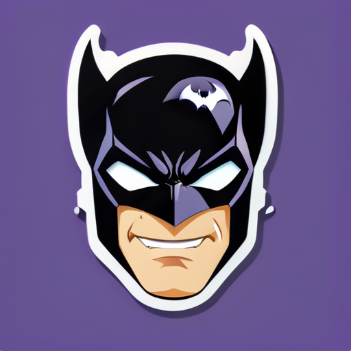 un homme chauve-souris sticker