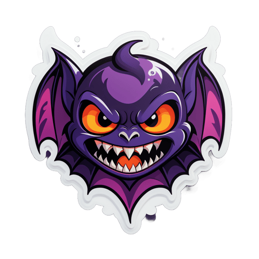 Gruselige Fledermaus Vampir sticker