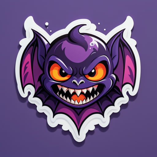 Morcego Vampiro Assustador sticker