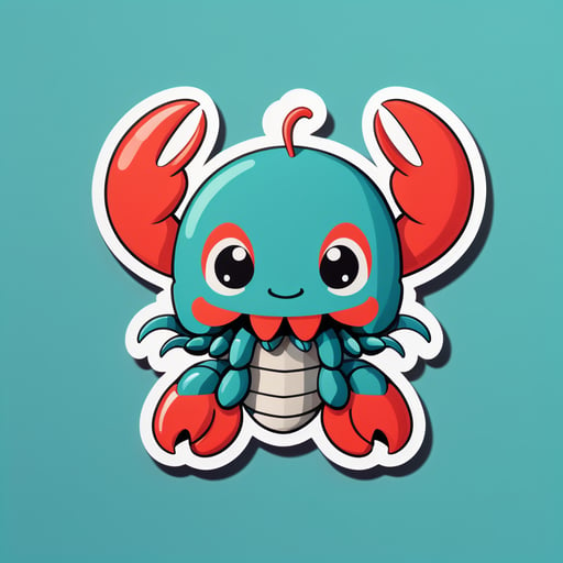 Lobster dễ thương sticker