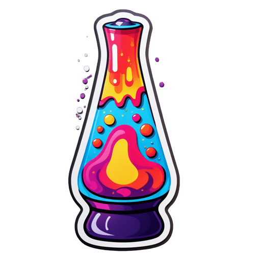 Groovy Lava Lamp sticker