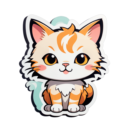 cute cat sticker