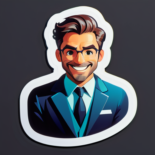 un hombre profesional sticker