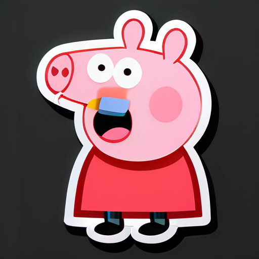 'Petit cochon Peppa' sticker